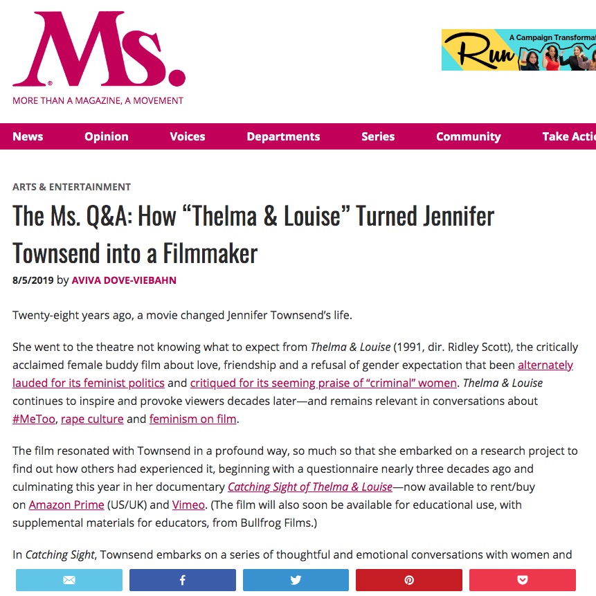 Ms Magazine Q&A with Jennifer Townsend